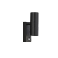 Фасаден аплик с датчик за движение Searchlight 7008-2BK Outdoor and Porch